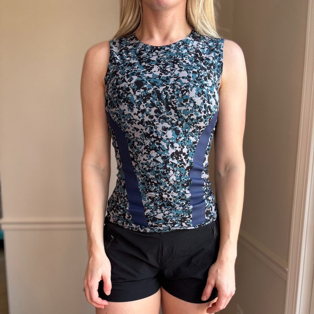 Adidas Stella McCartney Tank Top, Size Small, Multicolor (teal, grey, black)